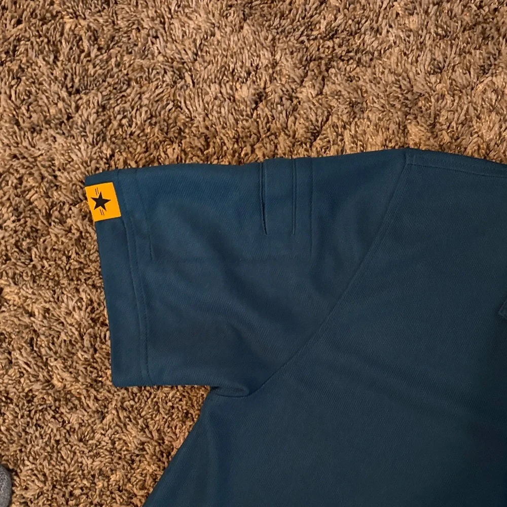 Men's Blue Polo Shirt - Picture 3 of 4